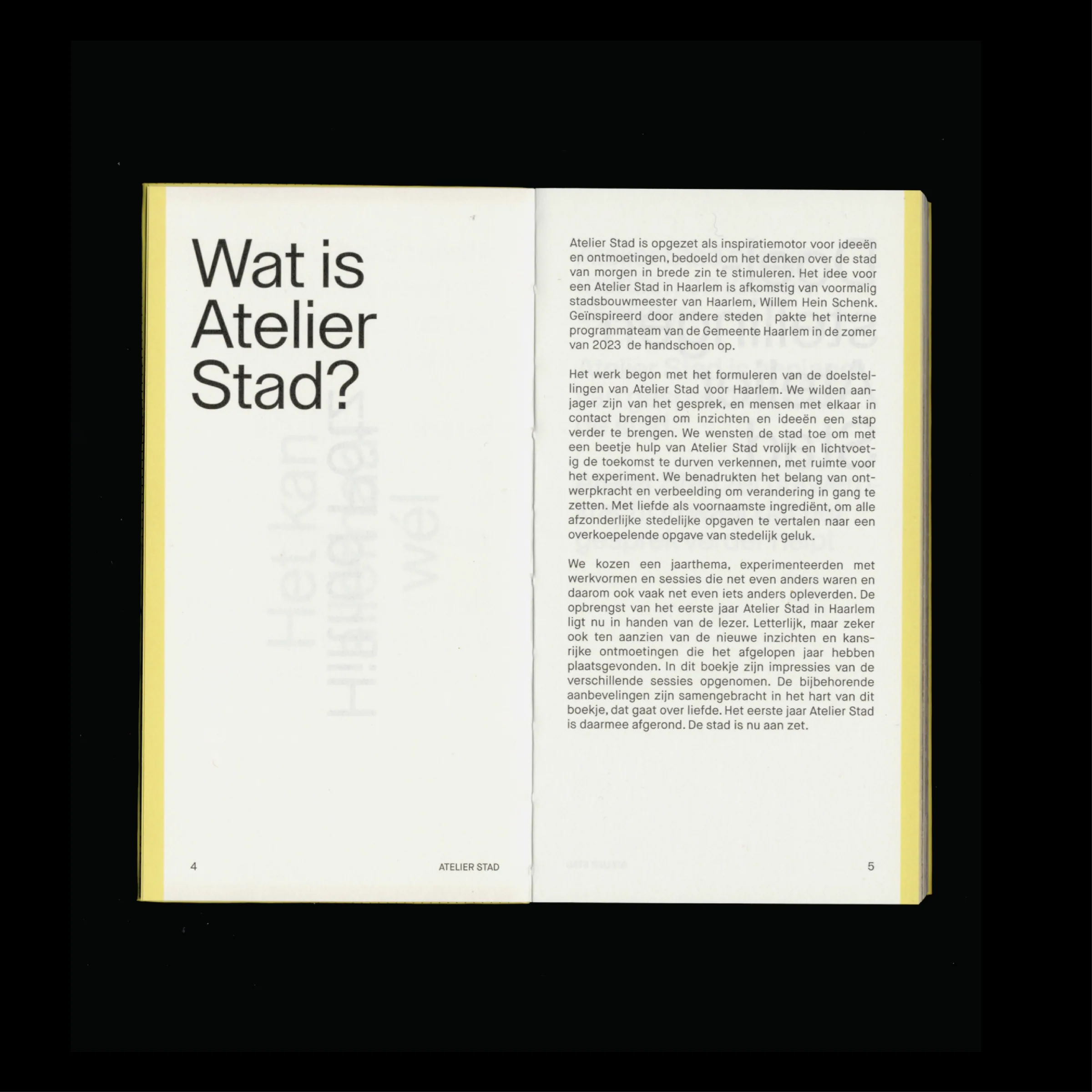 Atelier Stad - gemeente Haarlem — book design by Studio Jord Noorbeek (2/3)