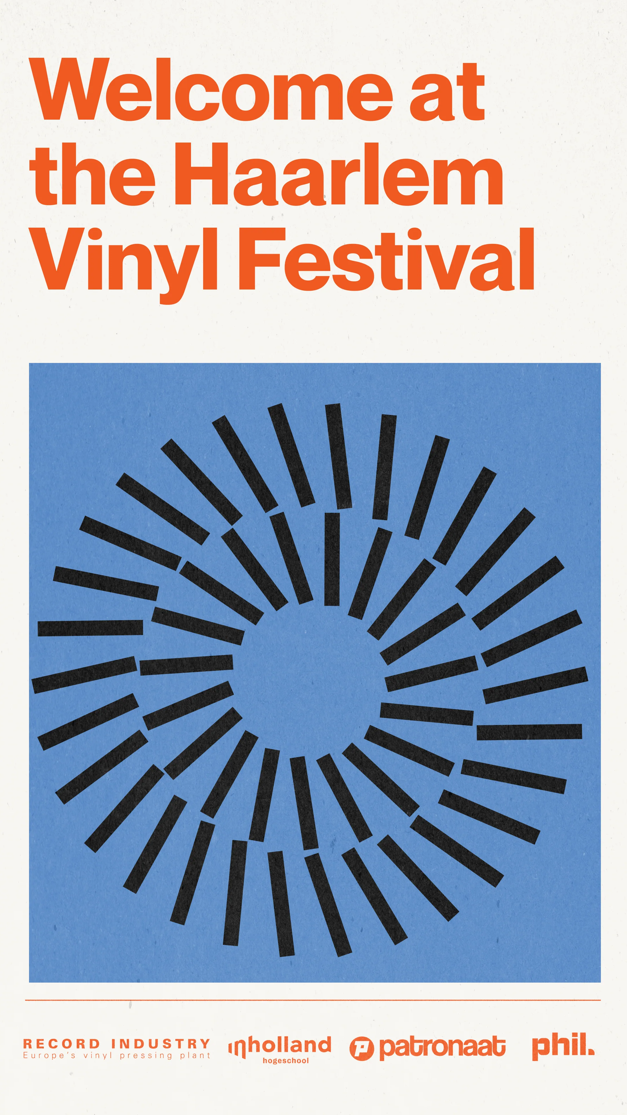 Haarlem Vinyl Festival — Visual identity, campaign, signage — design by Studio Jord Noorbeek