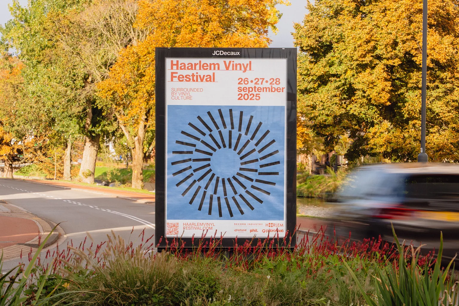 Haarlem Vinyl Festival — Visual identity, campaign, signage — design by Studio Jord Noorbeek
