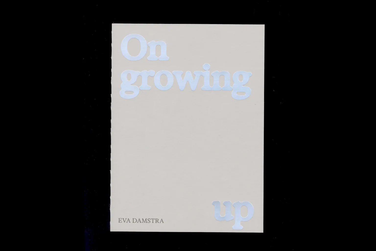 On growing - bookdesign — design by Studio Jord Noorbeek
