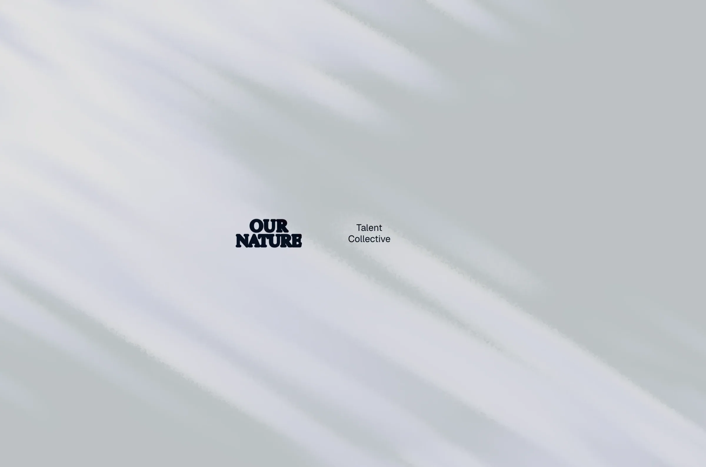 Our Nature - Talent collective — design by Studio Jord Noorbeek